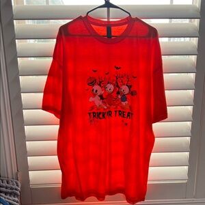 Gildan Orange Etsy Disney inspired Trick or Treat Short Sleeve Tee